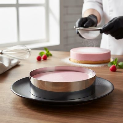 Tortakarika, kerek, 160x45 mm, rozsdamentes - de Buyer