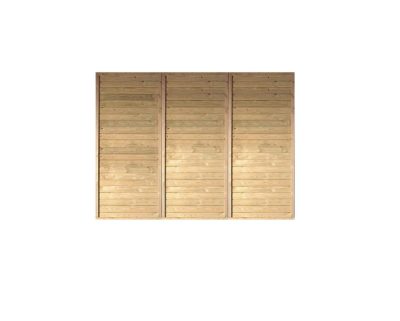 Karibu egyállásos autóbeálló hátsó oldalfal