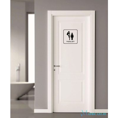 WC ajtó matrica