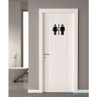 WC ajtó matrica 8