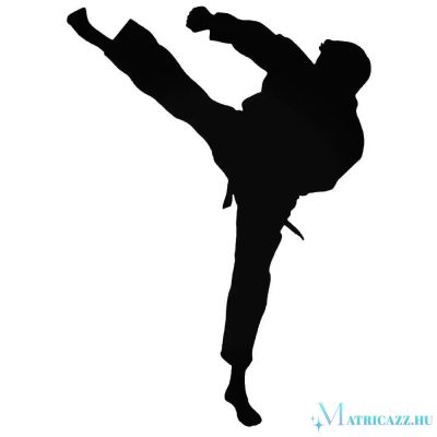 Karate rugás matrica