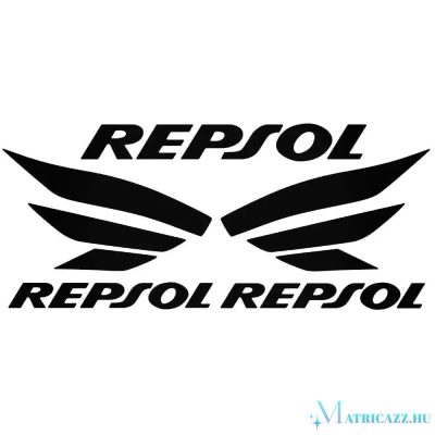 3x Repsol felirat - Szélvédő matrica