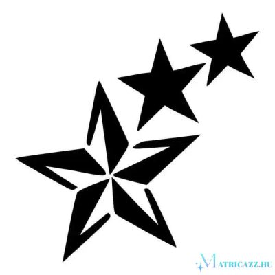 Csökkenő csillag - Szélvédő matrica