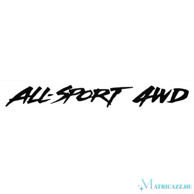 All Sport 4WD - Szélvédő matrica