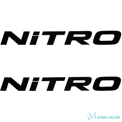 2x NITRO felirat - Szélvédő matrica