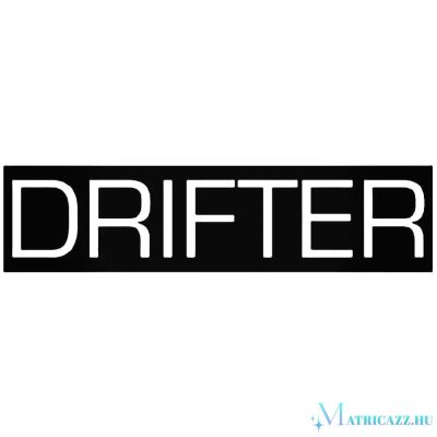 DRIFTER felirat "2" - Szélvédő matrica