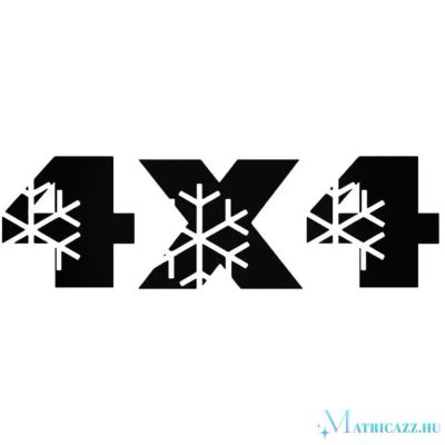 4x4 Winter - Szélvédő matrica