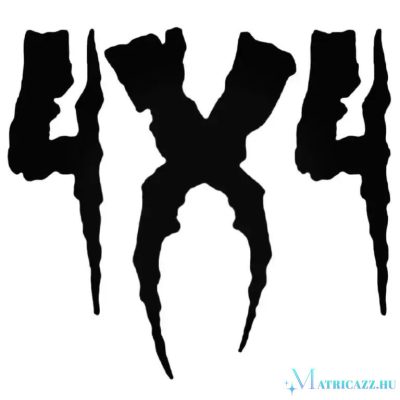 4x4 horror - Szélvédő matrica