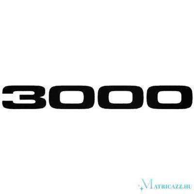 3000 felirat - Szélvédő matrica