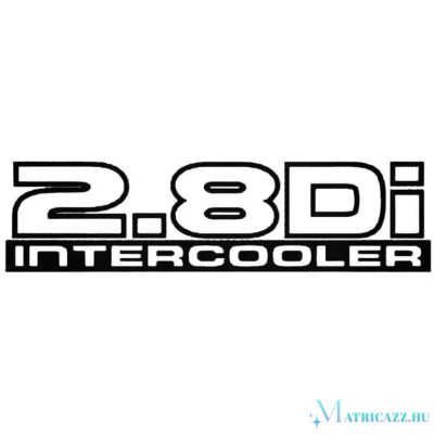2.8Di Intercooler - Szélvédő matrica