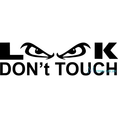 BMW matrica Look Don't Touch