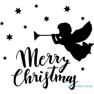 Merry Christmas angyalka Matrica