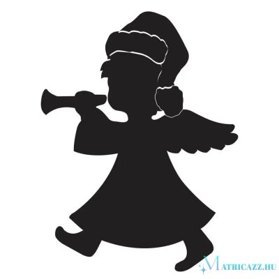 Trombitáló angyalka Matrica