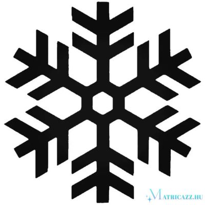 Karácsonyi hulló pehely matrica