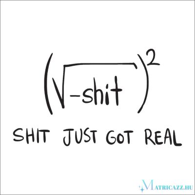 Shit Just Got Real Autómatrica