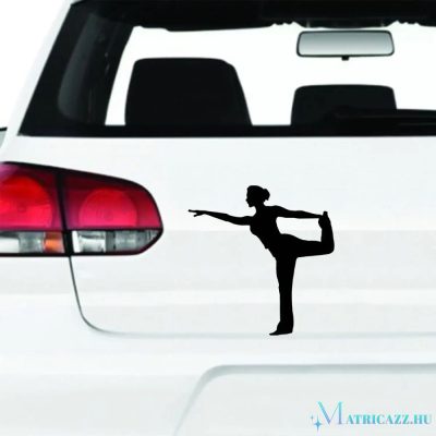 Tornázó nő matrica