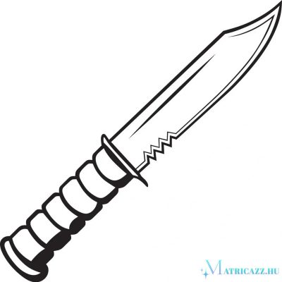 Vadászkés matrica