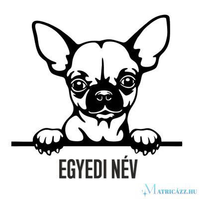 Egyedi neves Csivava matrica