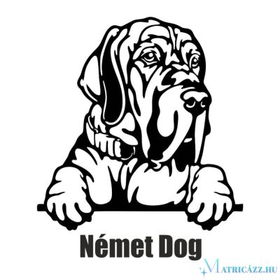 Német dog matrica 9