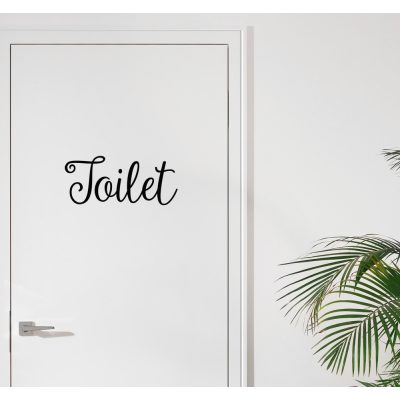 Toilet wc ajtó matrica