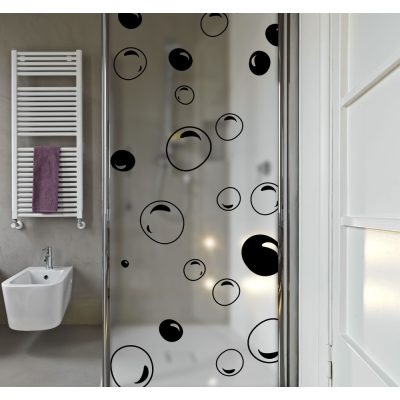 Buborék dekoráció zuhanyzóra