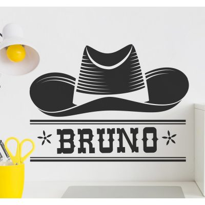 Egyedi neves Cowboy matrica