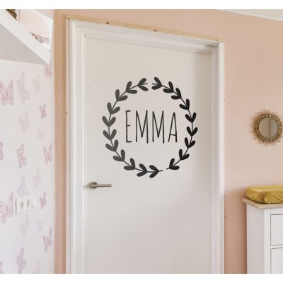 Szoba ajtó matrica egyedi névvel gyerekeknek