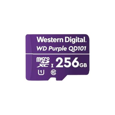 Western Digital WDD0256G1P0C 256GB microSD memóriakártya, biztonsági kamerákhoz optimalizálva, QD101, U1, V10