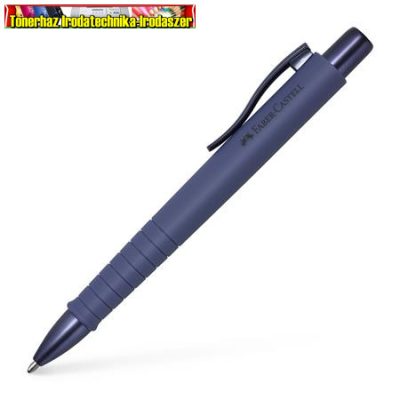 Faber-Castell Poly Ball Urban golyóstoll 0,7 mm, nyomógombos, alkonyat kék tolltest