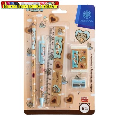 Írószer készlet ASTRA PEN Animals Choco 5 darabos