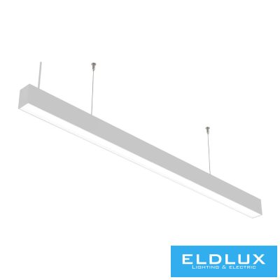 UNIVERSO Függeszték - Mennyezeti lámpa 40w5200lm 4000k-6500k kapcsolóval IP20 Fehér 1200x50x70mm 5év