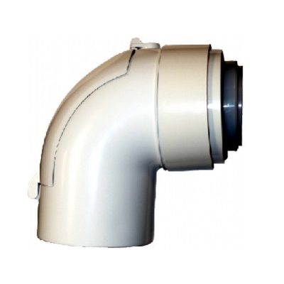 Tricox 90°-os könyök kondenzációs gázkéményhez PPs/Alu 80/125