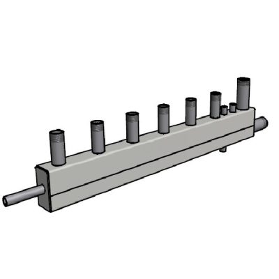 Kazánházi osztó-gyűjtő 3 körös 100/60