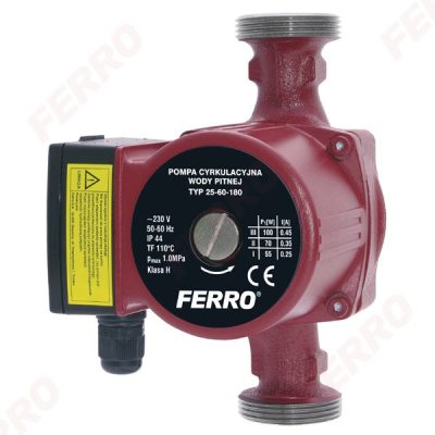 FERRO keringető szivattyú 25-60/180 