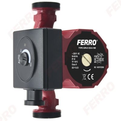 FERRO GPA II energiatakarékos keringető szivattyú 25-60/180 