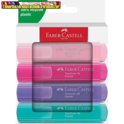 Faber-Castell Szövegkiemelő 4db-os készlet PASTEL 254654 TEXTLINER (PASZTELL)