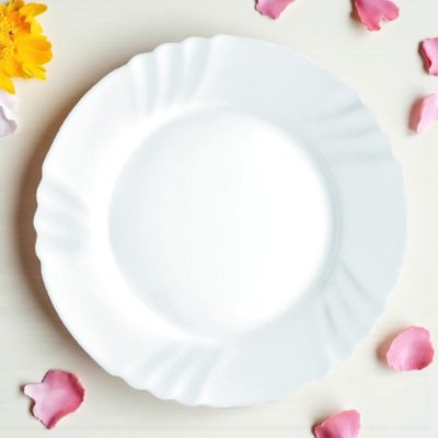 Ebro lapostányér, 25 cm, 6 darabos csomag, opál üveg - Bormioli Rocco opál üveg