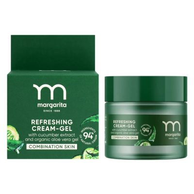 Margarita frissítő gél-krém uborkakivonattal és bio aloeveragéllel, 50 ml