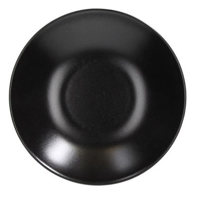 Tatami Nero mélytányér, 22 cm, matt fekete, kerámia