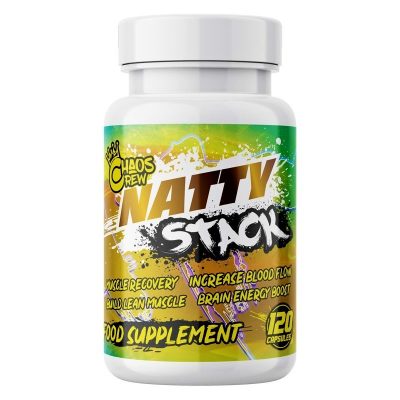 NATTY STACK™ - 4az1ben Izomépítő Stack - Turkesterone + Cellflo6 + Laxogenin + BrainBerry - 120 Kapszula - Chaos Crew
