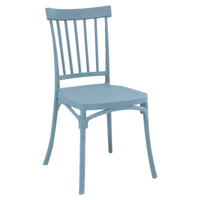 Rakásolható szék, kék, SAZEN