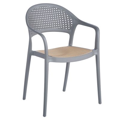 Rakásolható szék, szürke/bézs, LADIS