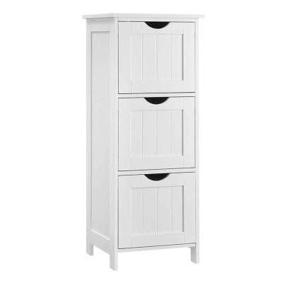 Fürdőszobai padlós tárolószekrény 32 x 30 x 81 cm matt fehér
