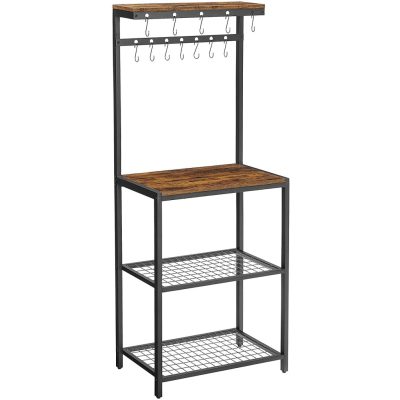 Konyhasziget tárolópolcokkal, konyhai polc 60 x 151,5 x 40 cm