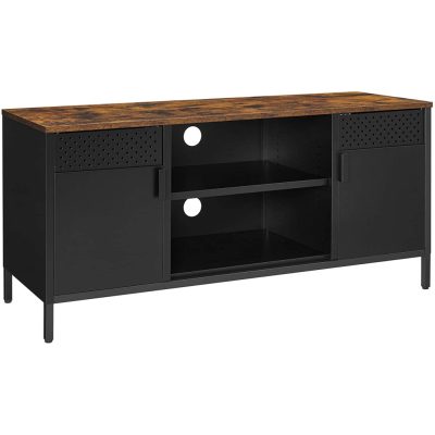 TV szekrény, tv asztal 3 állítható polccal 120 x 55 x 40 cm