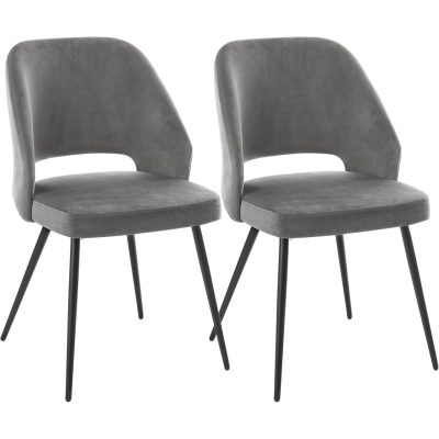 Étkezőszékek, konyhai székek 2db-os készlet,szürke