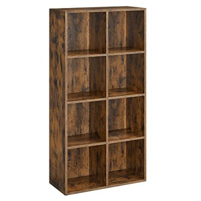 8-kockás könyvespolc 65,5 x 30 x 13,5 cm, rusztikus barna