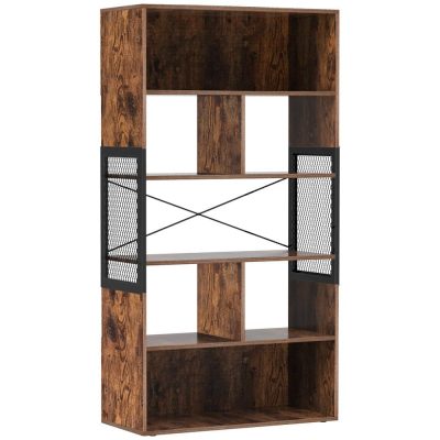 Ipari könyvespolc fém kerettel 80 x 150,5 x 30 cm