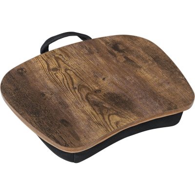 Laptop párna ágyra, párnázott laptop asztal, fogantyúval, rusztikus barna