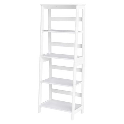 Fürdőszobai polc, 4 szintes lépcsős polc, fehér 60 x 34,7 x 147,5 cm